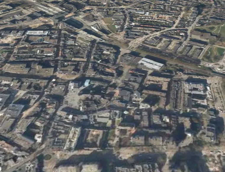 Luchtfoto van Heerlen in 3D, waar Firmara websites maakt voor lokale ondernemers