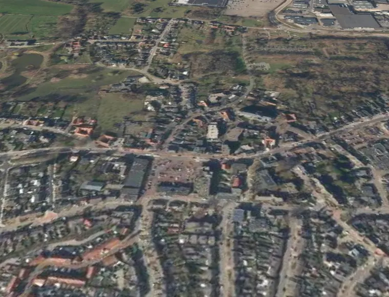 Luchtfoto van Nuth in 3D, waar Firmara websites maakt voor lokale ondernemers